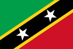 Saint Kitts and Nevis Federation flag