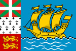 Saint Pierre and Miquelon French colony flag