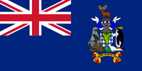 South Georgia and S. Sandwich Islands British colony flag