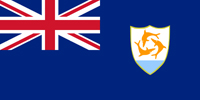 Anguilla British colony flag
