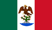 Honduras Mexican empire flag