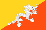 Bhutan Kingdom flag