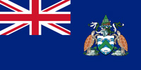 Ascension Island British colony flag