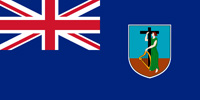 Montserrat British colony flag