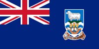 Falkland Islands British colony flag