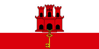 Gibraltar British colony flag