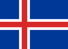 Iceland Republic flag