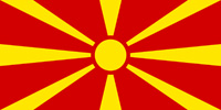 North Macedonia Republic flag