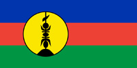 New Caledonia French colony flag